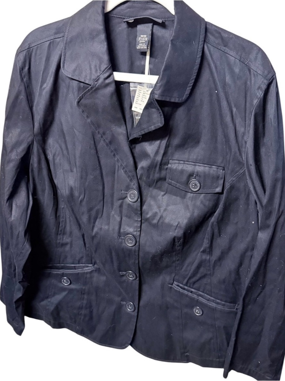 NWT Lane Bryant Venezia 18/20 Black Stretch‎ Blazer Jacket